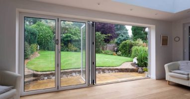 bifold door installed