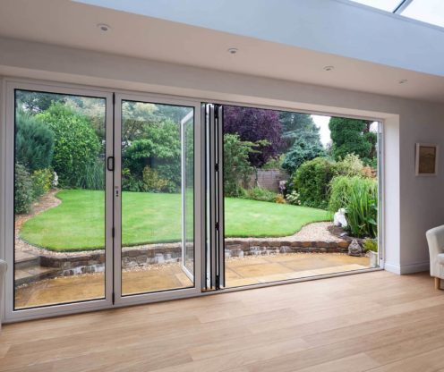 bifold door installed